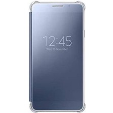 Mena Rise Galaxy A7 (2016) Koruyucu Kılıf, Clear View Cover EF-ZA710CBEGWW, Siyah/şeffaf (Kılıf 14 Cm, Siyah/şeffaf)