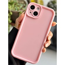 Mena Rise Go Aksesuar 13 ve 14 Uyumlu Darbe Önleyici Mat Lansman Silikon Kılıf - Pembe