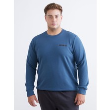 Lc Waikiki Yeni Sezon Bisiklet Yaka Baskılı Erkek Sweatshirt