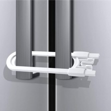 Mena Rise 4 Adet Çocuk Koruma Kilidi - Slide Dolap Çekmece Kilidi Sürgülü Kilit