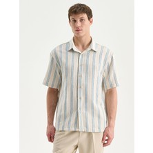 Lc Waikiki Yeni Sezon Regular Fit Kısa Kollu Çizgili Erkek Gömlek