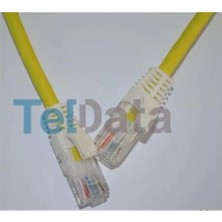 Teldata TLD-1000YS Cat6 10MT Sarı Utp Patch Kablo