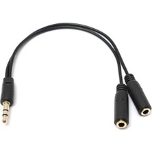 Mena Rise Heartz 3.5 mm Erkek 2 Dişi Kulaklık Çoklayıcı Kablo, Aux Streo Çoklayıcı Kablo 194