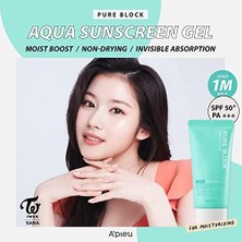 Mena Rise A'pıeu Yoğun Nemlendirici Suya Dayanıklı Jel Güneş Kremi A'pıeu Pure Block Aqua Sun Gel Ex SPF50+/PA+++50ML