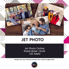 Jet Foto Jet Photo Onlıne Klasık Baskı 15X20 (20 Adet)
