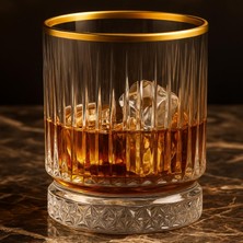 Mena Rise 210 cc Yaldızlı Cam Viski Kadehi Küçük Boy Şık Tasarım
