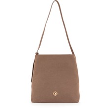 U.S. Polo Assn. Kadın Vizon Süet Omuz Çantası 50317826-VR197