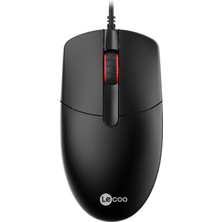 Mena Rise MS103 USB Kablolu 1000DPI 3 Tuşlu Pc, Mac, Dizüstü Bilgisayar ile Uyumlu Optik Mouse Siyah