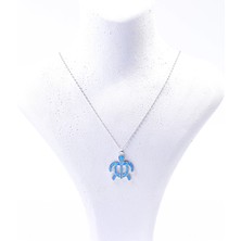 Shine of Magic Jewelry Turblue Necklace | Silver Kolye