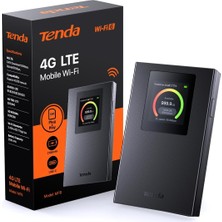 Mena Rise Mf6 LCD Ekranlı Mobil Wlan Yönlendirici, Wi-Fi 6 Taşınabilir Hotspot, 2100 Mah Pil, Usb-C Bağlantı Noktası, Tak ve Çalıştır, Wpa3, 4g Modem, Mifi, (Sim Kart Takılabilir)