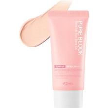 Mena Rise Mıssha Aydınlık Görünüm Sunan Güneş Koruyucu A'pıeu Pure Block Tone-Up Sun Base Ex SPF50 Pa 50 Mililitre