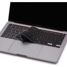 Mena Rise MacBook Klavye Koruyucu Filmi Us Ingilizce Amerikan Baskılı Us -Return Enter Tipi Touchbar Pro 13INÇ M1,m2 A2251,A2289,A2338 -Pro 16 Inç A2141 Uyumlu, Ultra Ince Siyah
