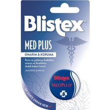 Mena Rise Blistex Medplus Kavanoz Kuru ve Çatlamış Dudaklara Onarıcı ve Ferahlatıcı Dudak Bakım Kremi X2
