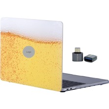 Mena Rise MacBook Pro 13 Inç Kılıf Fizzy Desenli Tpu Hard, M1 M2 A2338 A2289 A2251 A1706-08 A1989 A2159 Uyumlu, Şeffaf Darbe Çizilme Koruma, Ultra Ince Laptop Kapak Sarı