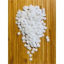 öztürk Oya, Havlu, Çeyizlik, Abiye Giyim Taş Görünümlü Plastik Pul. 1cm. 25GR. Tahmini 275-295 Adet Arası.