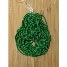 öztürk Kurbağa Yeşili. Kum Boncuk Çekoslovakya, Adana, Hapishane Işi, Iğne Oyası ve Işleme Boncuğu 12DIZI.