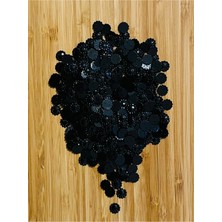 öztürk Oya, Havlu, Çeyizlik, Abiye Giyim Taş Görünümlü Plastik Pul. 1cm. 25GR. Tahmini 275-295 Adet Arası.