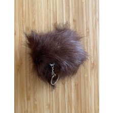 öztürk Ponpon Anahtarlık Yarı Çapı: 10 cm 1 Adet. Renk: Kahverengi.