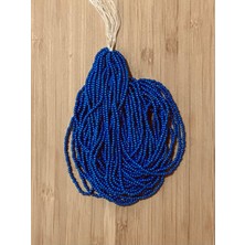 öztürk Koyu Saks Mavi. Kum Boncuk Çekoslovakya, Adana, Hapishane Işi, Iğne Oyası ve Işleme Boncuğu 12DIZI.