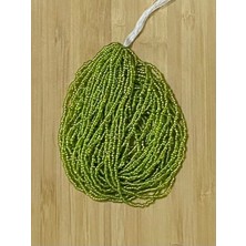 öztürk Renk: Kına Yeşili. Boncuk Çekoslovakya, Adana, Hapishane Işi, Iğne Oyası ve Işleme Boncuğu 12DIZI.