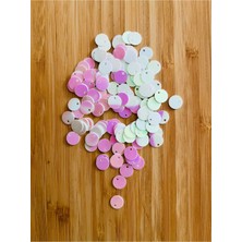 öztürk Yan Delikli Janjan Beyaz Oya, Abiye, Havlu, Çeyizlik Vb Plastik El Işleme Pul. 8mm. 20GR. 700 Adet.