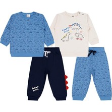Civil Baby Dinazor Baskılı 2'li Set 6-18 Ay Takım