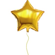 Evabrite Gold Yıldız Folyo Balon 50 cm - Doğum Günü Parti Süsü