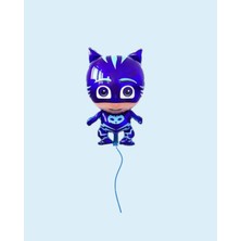 Evabrite Pijamaskeliler Kedi Çocuk Folyo Balon, Pija Masks Uçan Balon - Doğum Günü Süsü