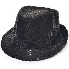 Shopwave Payetli Çocuk Şapkası Siyah Renk