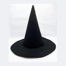Shopwave Siyah Renk Keçe Cadı Şapkası 35X38 cm