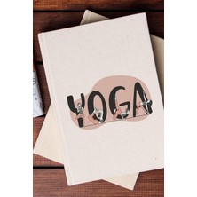 Mena Rise Yoga Eğitmenine Hediye 100 Yaprak (200 Sayfa) Çizgisiz Kanvas Defter - Not Defteri