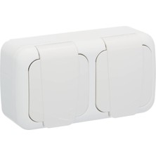 Mena Rise Beyaz Top Priz Çabuk Bağlantı Komb Y