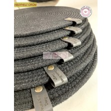 Double Knot Design 4 Adet  Amerikan Servis Supla Tress Jüt Hediyelik Sunum Davet Masa Düzeni