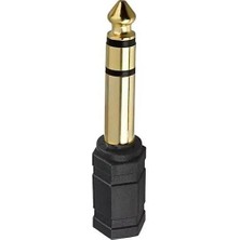 Mena Rise Aux Amfi Giriş Çevirici Stereo Amfi Giriş Çevirici 3.5 mm Dişi 6.35 mm Erkek Çevirici Kulaklık Jack Piyano Çevirici