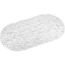 Mena Rise Mark Premium Serisi - Küvet Içi Kaydırmaz Yuvarlak Desenli Paspas 62 x 32 Cm, Şeffaf