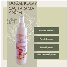 Mena Rise %100 Doğal 250 ml Kolay Tarama Saç Spreyi Çocuklar ve Yetişkin Için Sağlıklı Doğal Saçlar Badem Özü