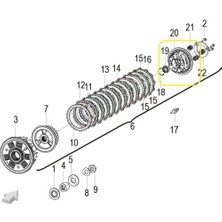 Kove 800X Debriyaj Baskı Göbeği Üst
