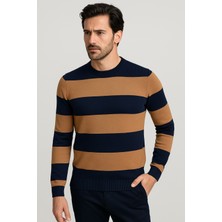 Ncs Jeans Erkek Bisiklet Yaka Triko %100 Pamuk Lacivert 3774