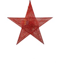 Dodomar Yılbaşı Tel Yıldız Dekor Süs 40CM Kırmızı