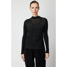 Eskişehir Mağazacılık 60388 Onteks Kazak Önü Taşlı Dik Yaka