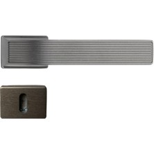 System Jedı Rozetli Kapı Kolu Kalaylı Siyah Saten Renk Oda Rozetli