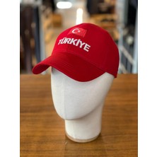 Hamze Türkiye Bayrak Nakışlı Unisex Pamuklu Cap Şapka