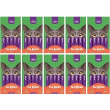 Kiwi Yammies Kiwi Pets KYCC-50352 Yammies Ton Balıklı - Somonlu Sıvı Kedi Ödül Maması*10 Paket