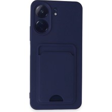 Evolvera Newface Xiaomi Redmi 13C Kılıf Kelvin Kartvizitli Silikon - Lacivert