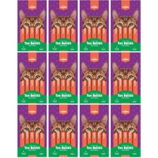 Kiwi Yammies Ton Balıklı Deniz Taraklı Sıvı Kedi Ödül Maması*12 Paket