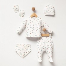 Ürünya %100 Pamuklu Çam Ağaçlı Hastane Çıkışı Seti