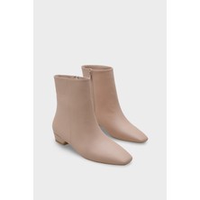 Capone Outfitters Evie Kısa Topuklu Yandan Fermuarlı Küt Burun Kadın Bot