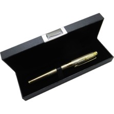 Signator® M558 Parlak Gold Desenli Roller Kalem | Isme Özel Kalem | Hediyelik Kalem