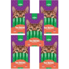 Kiwi Yammies Ton Balıklı Morina Balıklı Sıvı Kedi Ödül Maması*5 Paket
