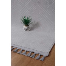 Valery Home Aden Rölyef Gri Pon Pon